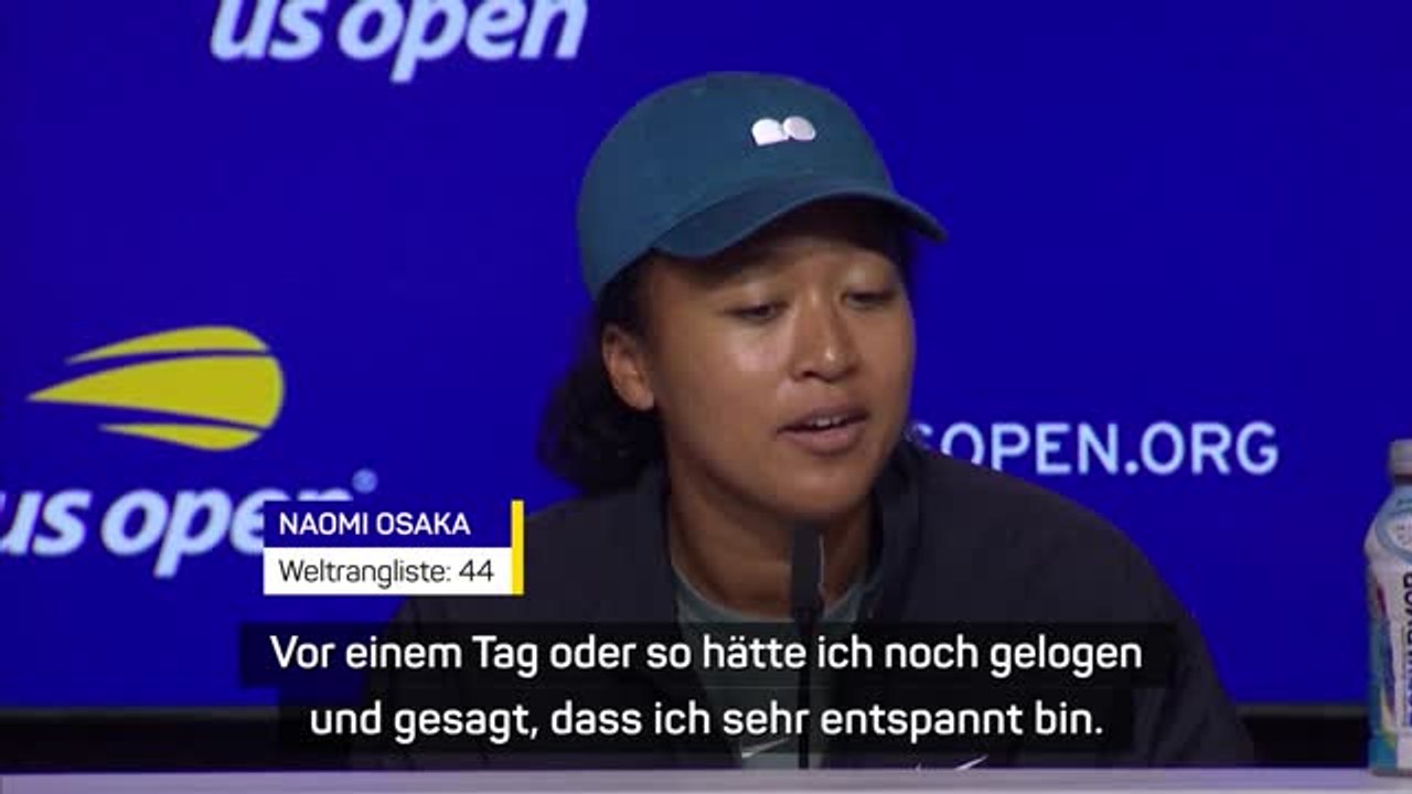 Osaka vor US Open: “Fühle mich sehr ängstlich”