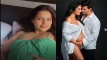 Pregnant Bipasha Basu ने ग्रीन ड्रेस में फ्लॉन्ट किया Baby Bump, Video में  दिखा Pregnancy Glow