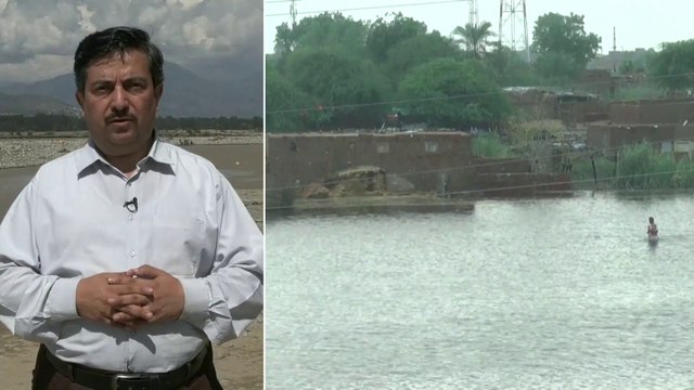 مراسل العربية: نهر سوات بدأ ينحسر عقب فيضان مجراه على القرى الباكستانية المحاذية