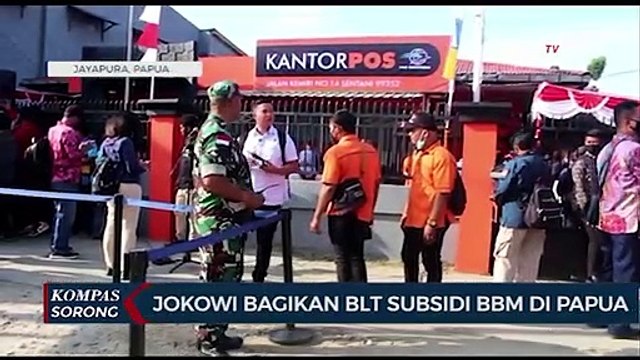 Masyarakat Di Jayapura Terima BLT BBM Subsidi Langsung Dari Presiden
