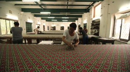 Inde : l'impression à la planche, "le grand trésor" d'une créatrice de textiles