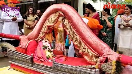 शाहू घराण्यात विराजमान झाला 'रॉयल बाप्पा'