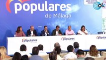 Alberto Núñez Feijóo y Juanma Moreno participan en la Junta Directiva del PP de Málaga