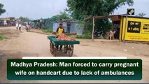 Man forced to carry pregnant wife on handcart due to lack of ambulances in Madhya Pradesh
