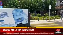 Ege'de 4.7 ve 5.1 büyüklüğünde iki deprem