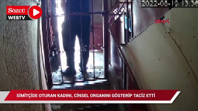 Simitçide oturan kadına cinsel organını gösterdi