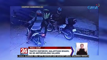 Traffic enforcer, malapitang binaril ng de-motorsiklong salarin | 24 Oras Weekend