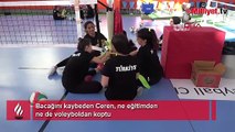 Bacağını kaybeden Ceren'in yaşama azmi