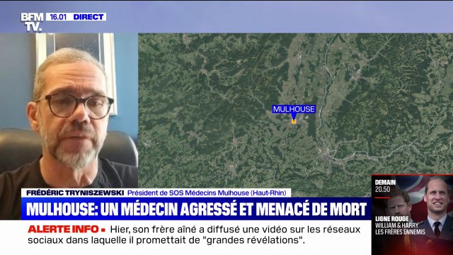 Médecin agressé à Mulhouse: Il s'est fait tirer dessus par l'arrière, au niveau de ses cuisses , raconte le président de SOS Médecins Mulhouse