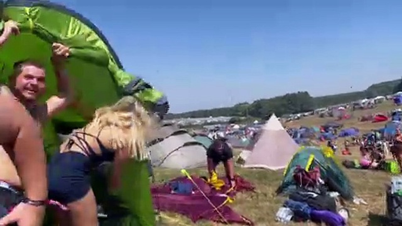 Gazebo Goes Up and Away