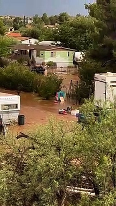 Flooding in Spring Valley, Arizona