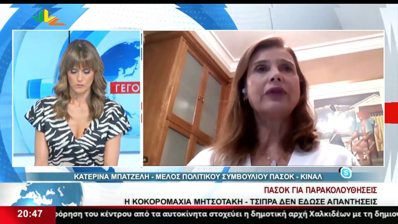 Η Κατερίνα Μπατζελή, μέλος του ΠΑΣΟΚ - ΚΙΝΑΛ, σ...