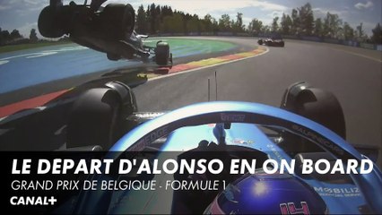 Le départ de Fernando Alonso en On Board - Grand Prix de Belgique - F1