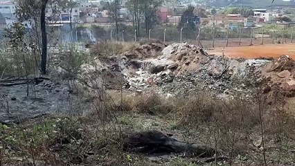 Veja o bota-fora onde começou incêndio que quase destruiu a Serra da Moeda