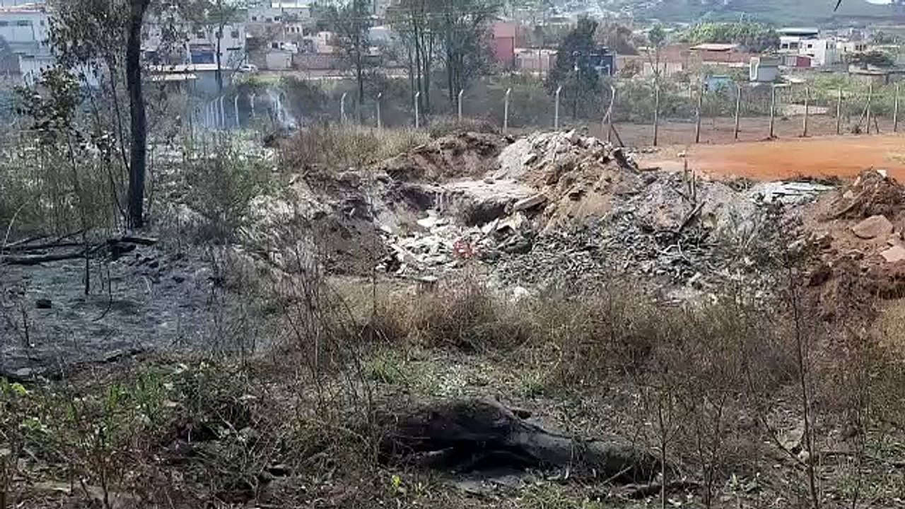 Veja o bota-fora onde começou incêndio que quase destruiu a Serra da Moeda