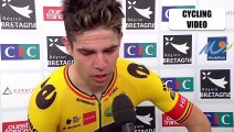 Wout van Aert On Arnaud de Lie Inexperience In Sprint | Grand Prix de Plouay (Bretagne Classic) 2022