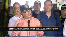 teleSUR Noticias 11:30 28-08:  Detectan explosivos antes de la llegada de Petro