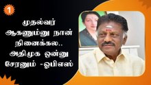 CM ஆக வேண்டும் என்கிற எண்ணம் எனக்கு இல்ல - OPS பேச்சு *Politics