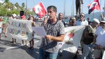 Marmaris’teki yasaklı inşaat için eyleme polis engeli