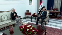 شاهد: قادة العراق يجرون محادثات مع الأمم المتحدة بشأن الأزمة السياسية
