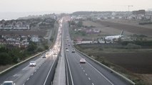 Tekirdağ gündem haberi | Tekirdağ-İstanbul kara yolunda araç yoğunluğu yaşanıyor