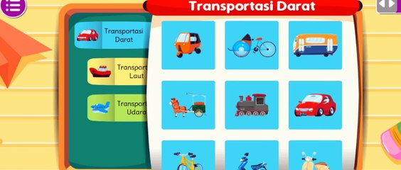 Belajar macam-macam transportasi darat,,#belajar