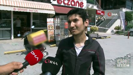 Gaz ile freni karıştırdı eczaneye daldı