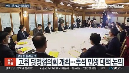 여당 내홍 속 머리 맞댄 당정…"추석 물가 작년 수준으로"