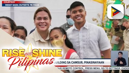 Dalawang school building sa Camarines Sur, pinasinayaan