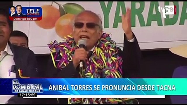 Aníbal Torres se pronuncia desde Tacna sobre posible vacancia de Castillo