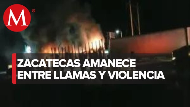 Refuerzan seguridad tras bloqueos y quema de vehículos en Zacatecas