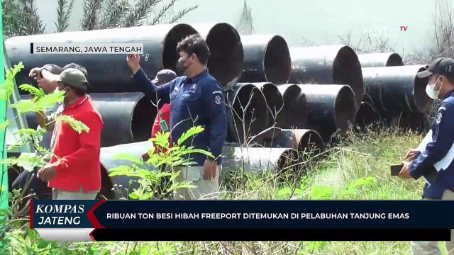 Ribuan Ton Besi Hibah Freeport Ditemukan di Pelabuhan Tanjung Emas Semarang