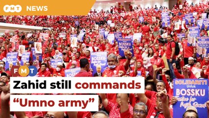 Umno’s crimson tide in full battle cry