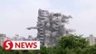 Indian authorities demolish illegal skyscrapers
