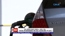 Oil price hike (Shell, Aug. 30): diesel & kerosene- P6.10/L, gasoline- P1.40/L | 24 Oras News Alert