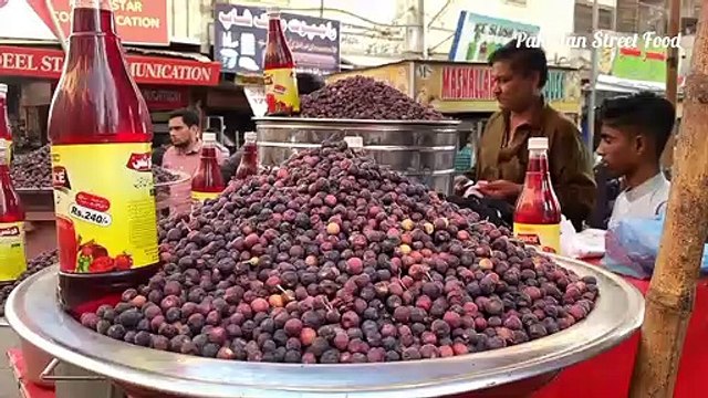 Amazing falsa juice making roadside healthy street drink sharbat by Pakistan street food