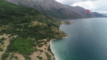 Van gündem haberi... Van Gölü'nün derinliklerinde dumana benzer maden suyu çıkışları görüntülendi