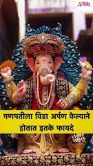 गणपतीला विडा अर्पण केल्याने होतात इतके फायदे  2