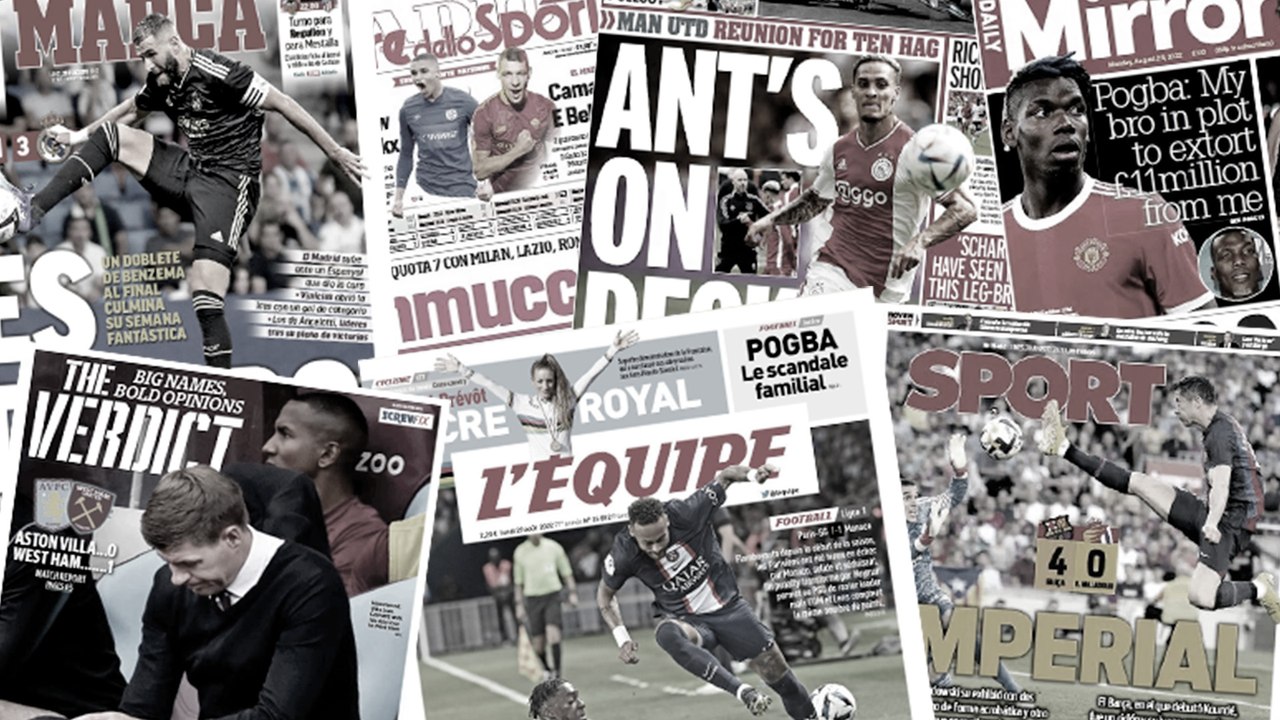 Le scandale Pogba enflamme la presse européenne, accord total entre Manchester United et l'Ajax pour Antony