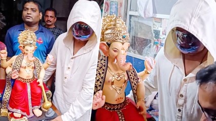 लालबाग पहुंचे राज कुंद्रा, गणेश भगवान को ले आये घर