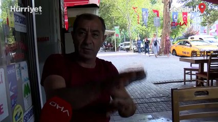 Kaza yapan motosikletli taksinin üzerine düştü