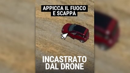 Calabria, appicca il fuoco e scappa ma il drone lo "incastra"