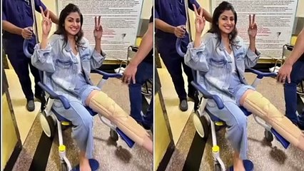 Despite injury, Shilpa Shetty fulfills her professional commitment