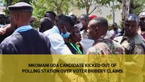 Mkomani UDA candidate kicked out of polling station over voter bribery claims