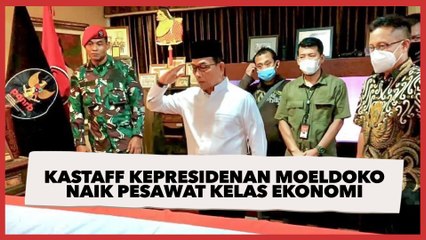 Kastaff Kepresidenan Moeldoko Naik Pesawat Kelas Ekonomi, Warganet Heboh !