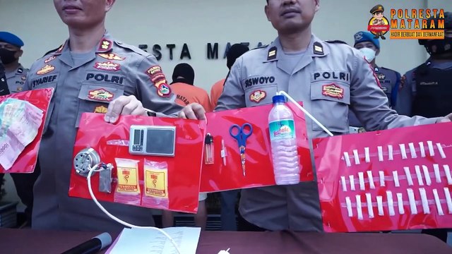 Polres Mataram Ungkap Kasus Narkoba Berhasil Amankan Lima Orang Pengedar Sabu