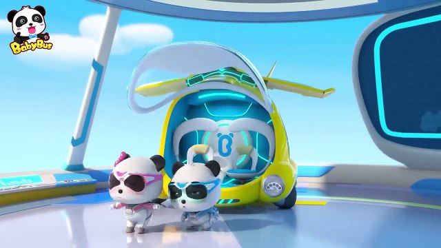 Air Traffic Police Officer Super Panda Rescue Team Kids Cartoon Kids Animation BabyBus