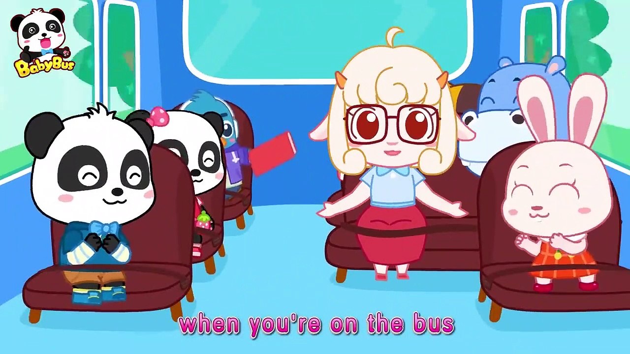 Baby Kitten on the School Bus   Good Habits for Kids   Baby Cartoon   Nursery Rhymes   BabyBus