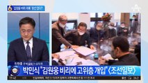 김원웅 비리 의혹…보훈처장 “국회 고위층 개입”