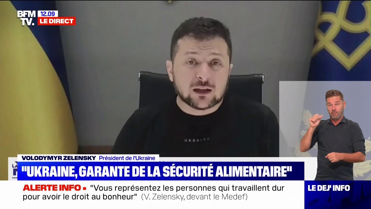 Volodymyr Zelensky devant le Medef: "Je crois en notre victoire"